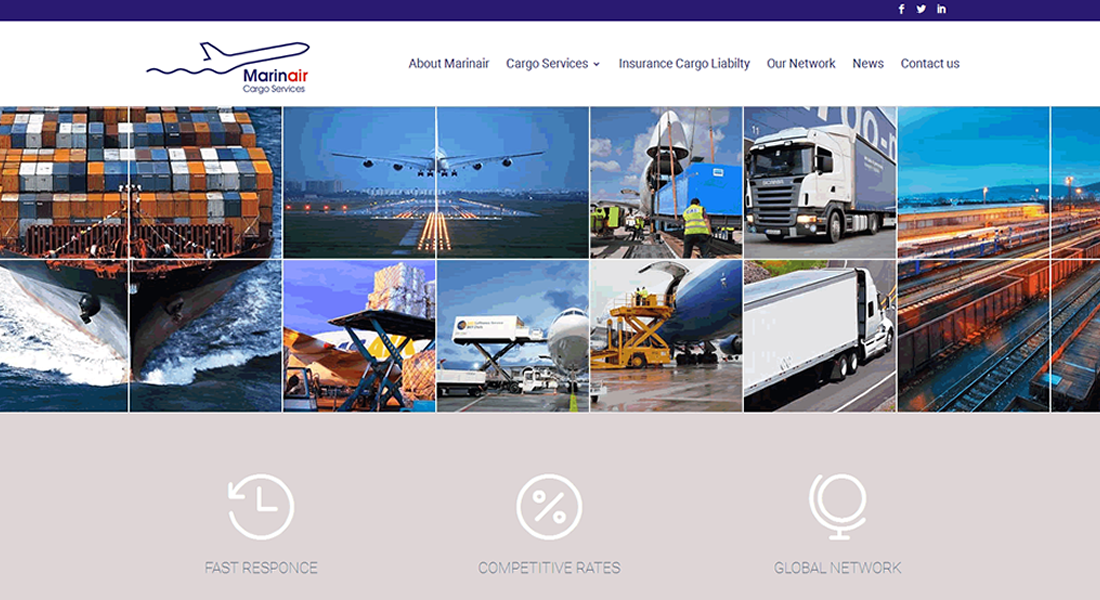 marinair.gr, διεθνείς μεταφορές της Marinair Cargo Services