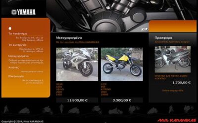 Το νέο site για το κατάστημα Μoto Κaranikas