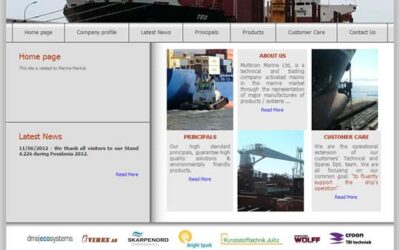 To website της Multicon Marine ανανεώθηκε