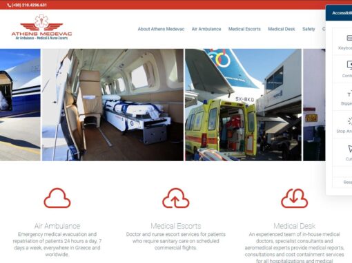 Athens Medevac website is accessible for everyone