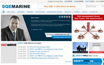 sqemarine.com, νέος εταιρικός ιστότοπος
