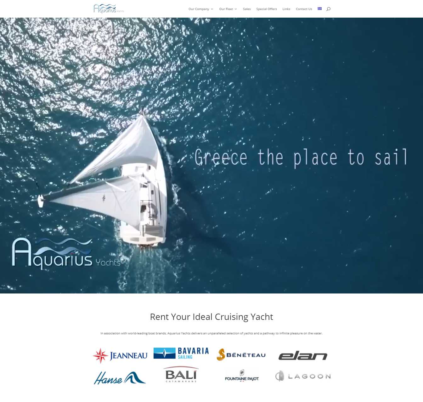 New website for Aquarius Yachts